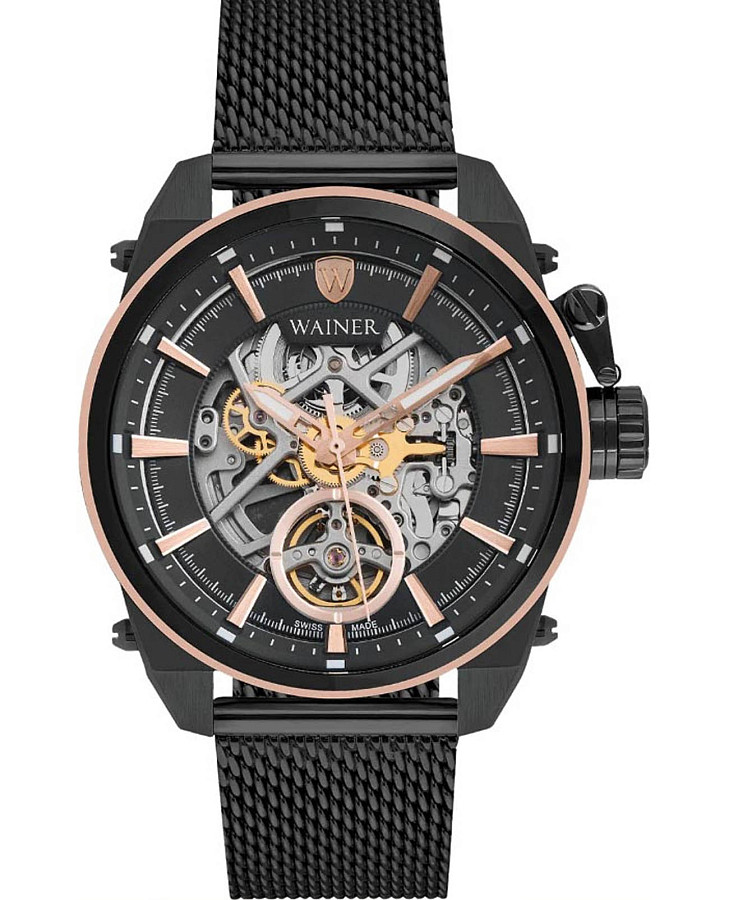 Часы Wainer Iconic WA.25988-B — мужские, черный