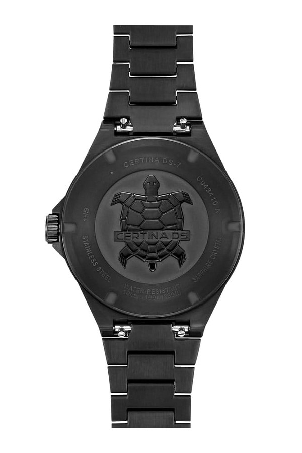 Часы Certina DS-7 Quartz C043.410.33.051.00 — черный, сталь металл