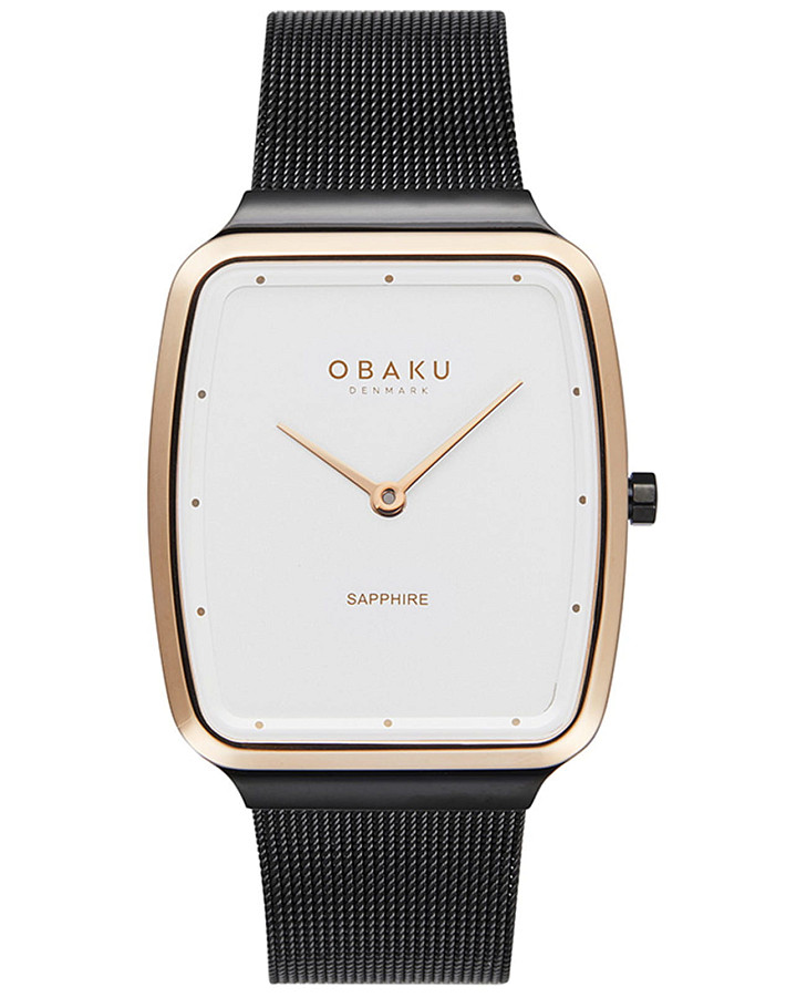 Часы Obaku Ultra Slim V267GXMIMB — мужские, белый