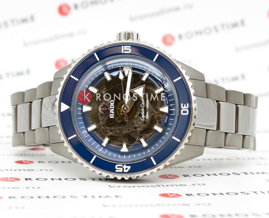 Часы Rado Captain Cook High-Tech Ceramic R32128202 — механические, сталь керамика