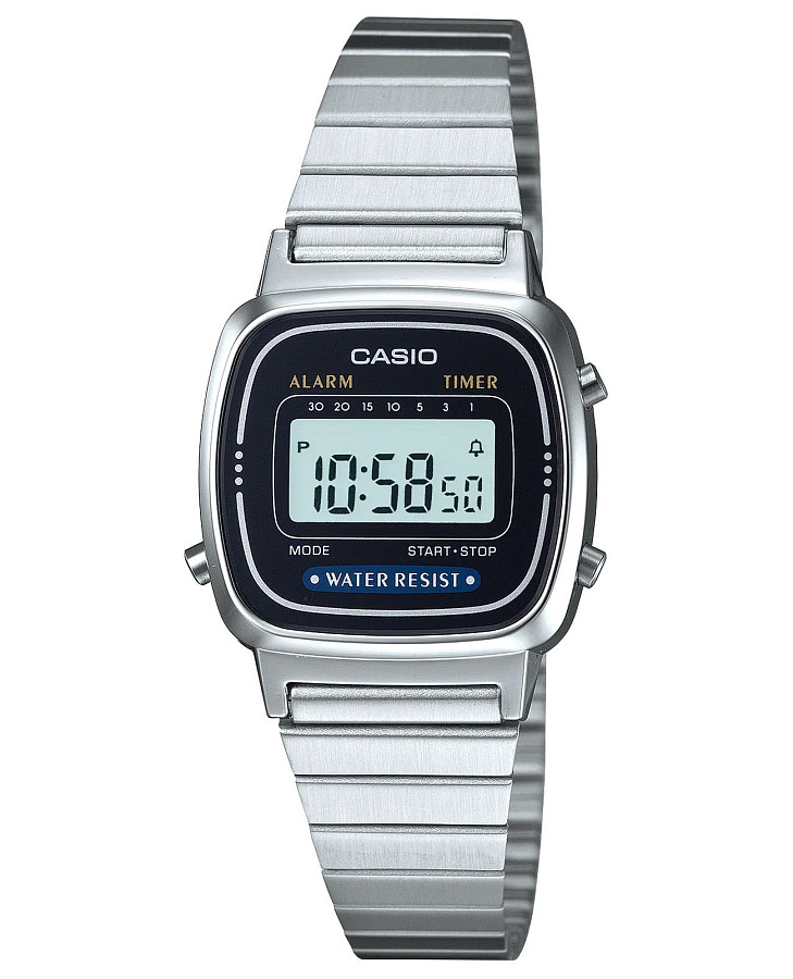 Часы Casio Vintage LA670WEA-1E — женские, серый