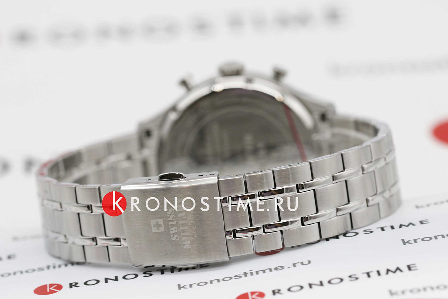 Часы Swiss Military by Chrono Vintage Chronograph SM34098.01 — нержавеющая сталь, мужские