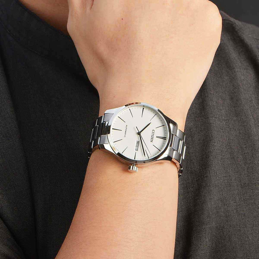 Часы Citizen Automatic NH8350-83A — механические, металл сталь