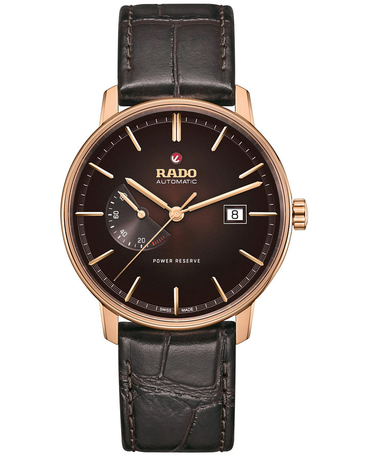 Часы Rado Coupole Classic Automatic Power Reserve R22879325 — мужские, коричневый