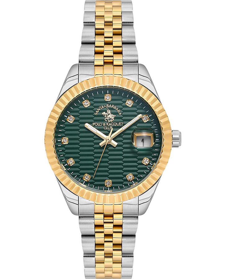 Часы Santa Barbara Polo & Racquet Club Unique SB.1.10643-3 — женские, зеленый