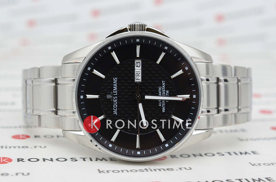 Часы Jacques Lemans Automatic 1-2210F — механические, металл сталь