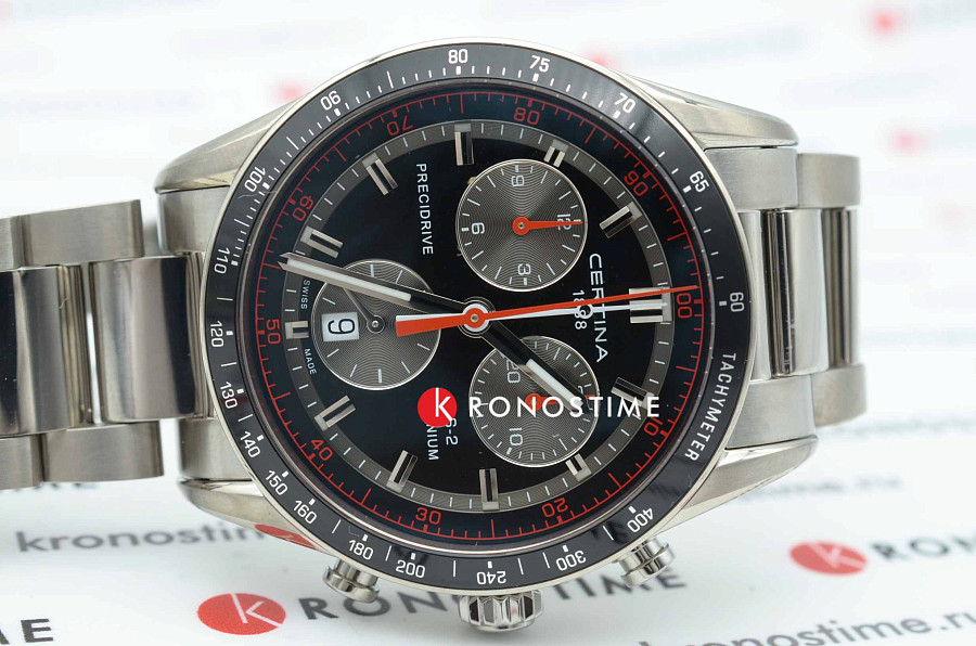 Часы Certina DS-2 Chronograph 1/100 sec C024.447.44.051.00 — титановый, мужские