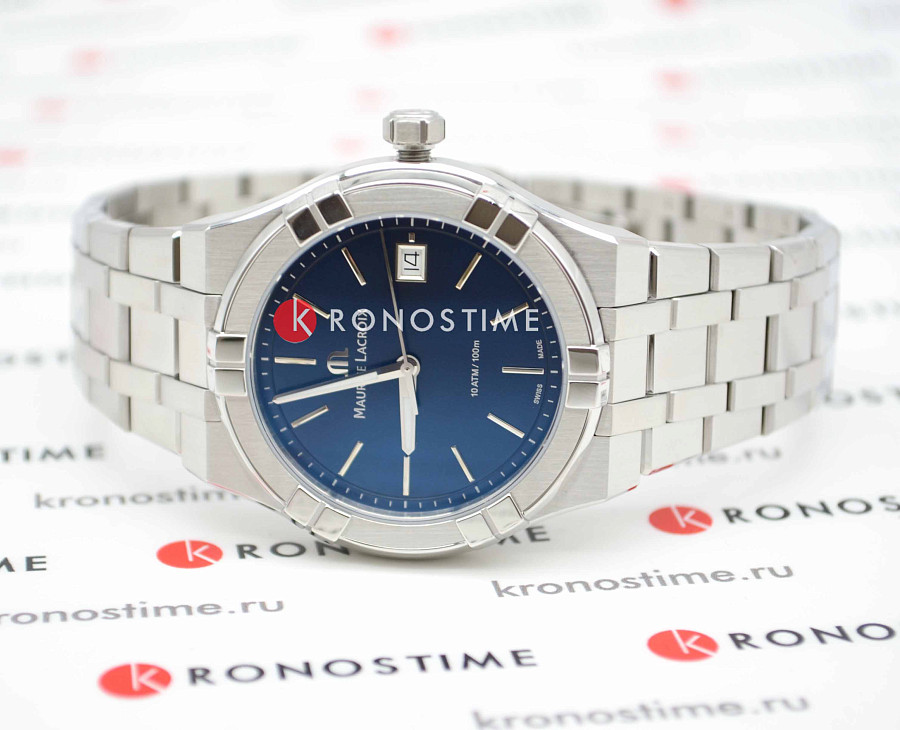 Часы Maurice Lacroix Aikon Quartz AI1108-SS002-430-1 — нержавеющая сталь, мужские