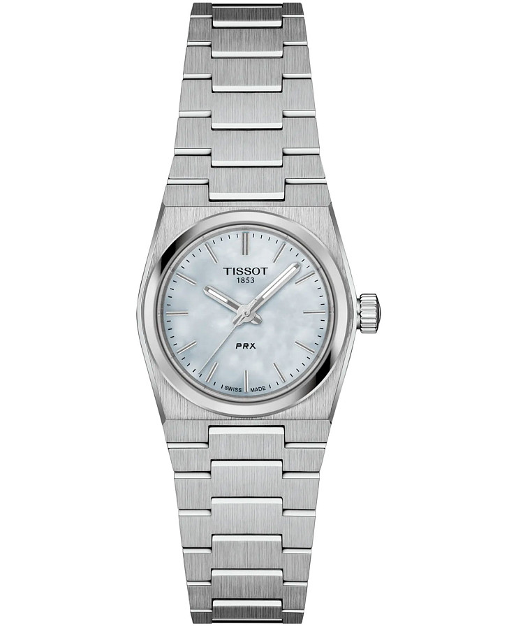 Часы Tissot PRX 25 mm T137.010.11.111.00 — женские, голубой