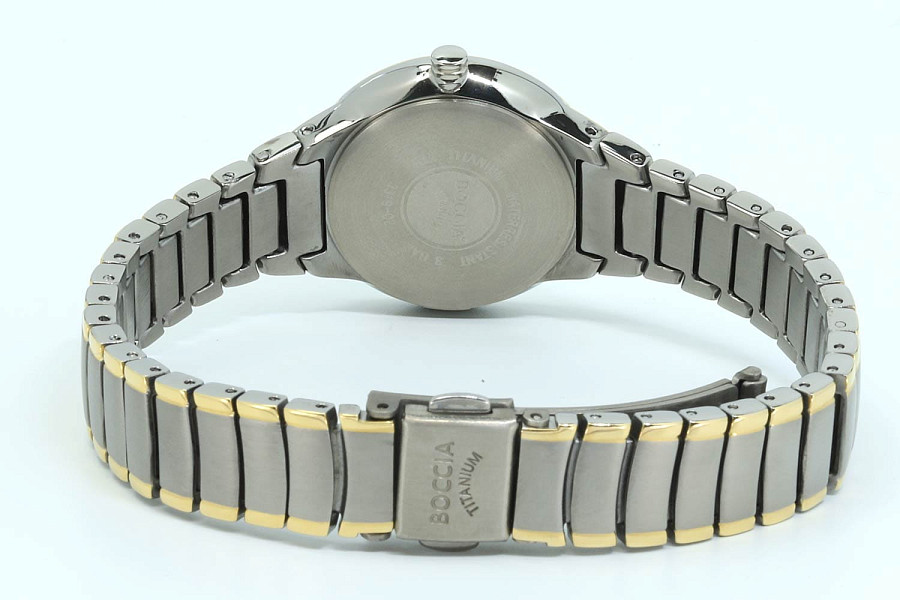 Часы Boccia Titanium Circle-Oval 3319-02 — титановый c pvd покрытием, женские