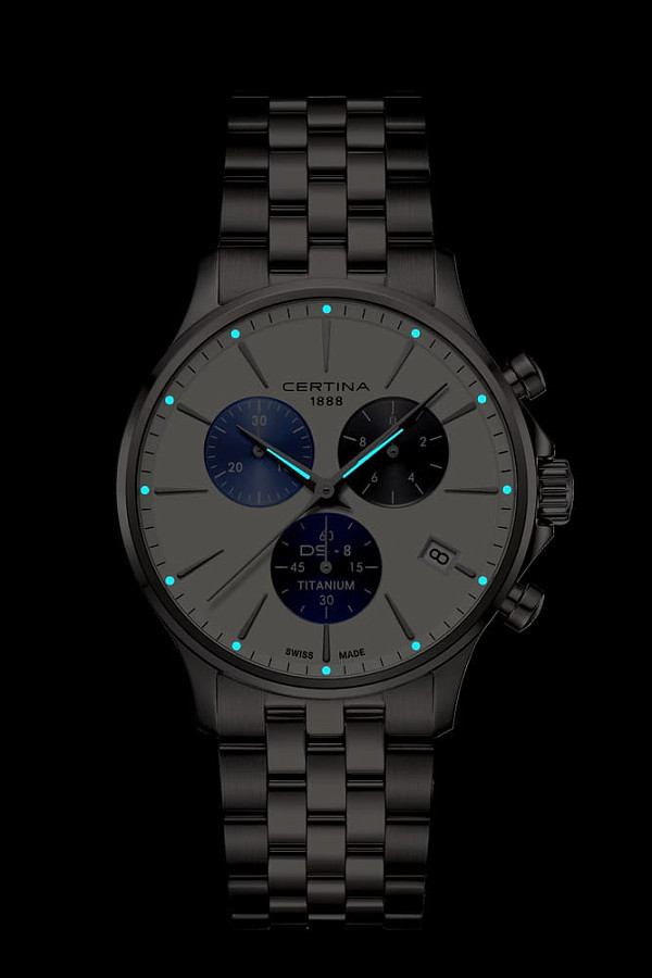 Часы Certina DS-8 Chrono C045.417.44.011.00 — мужские, титановый