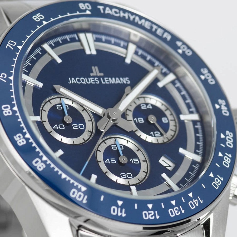 Часы Jacques Lemans Liverpool Diver 1-2207C — нержавеющая сталь, мужские