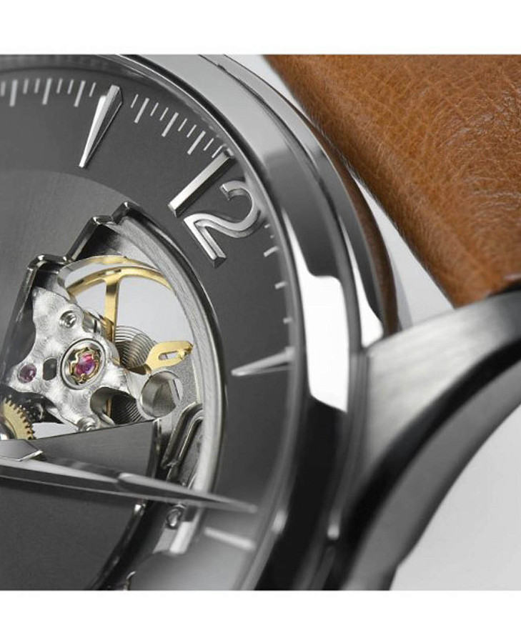 Часы Hamilton Jazzmaster Open Heart Auto H32705581 — кожаный, мужские