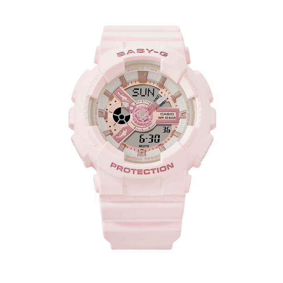 Часы Casio Baby-G BA-110AQ-4ADR (BA-110AQ-4A) — пластик, Япония