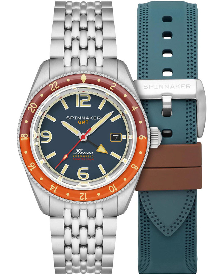 Часы Spinnaker Fleuss Gmt Automatic SP-5120-55 — мужские, синий