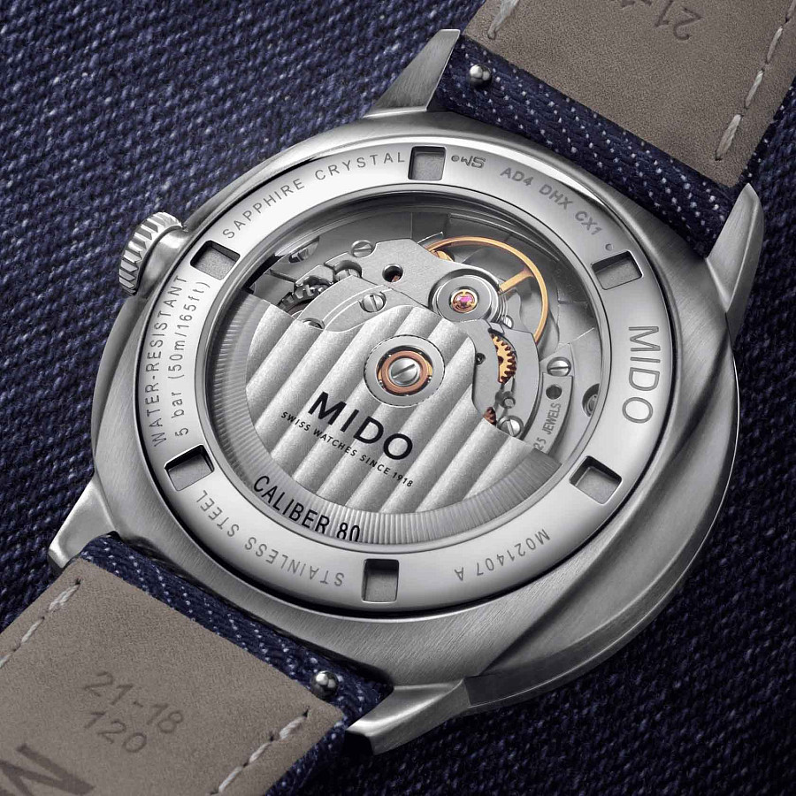 Часы Mido Commander Gradient M021.407.18.411.00 — мужские, тканевый