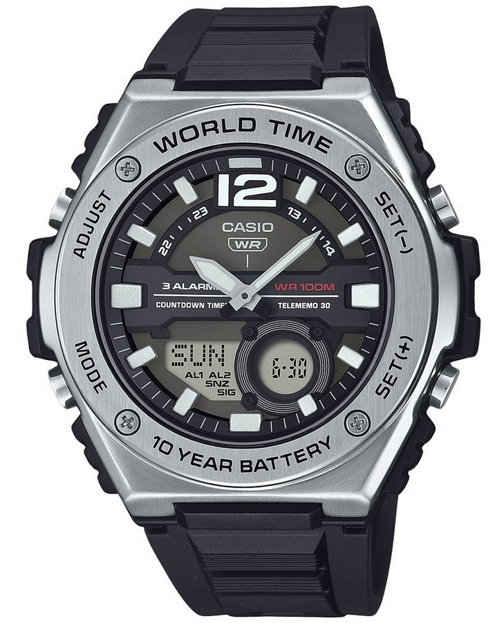 Часы Casio Collection MWQ-100-1AVDF — мужские, черный