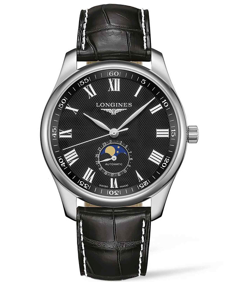 Часы Longines Master Collection L2.919.4.51.8 — мужские, черный