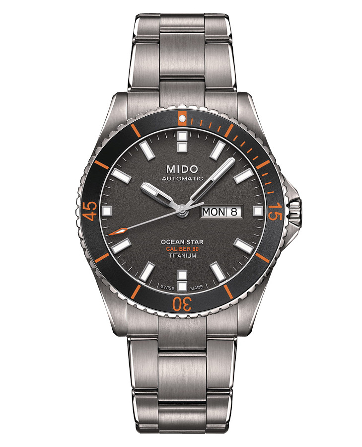 Часы Mido Ocean Star 200 M026.430.44.061.00 — мужские, антрацитовый