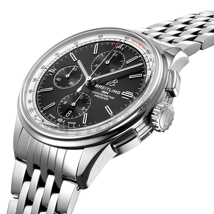 Часы Breitling Premier Chronograph 42 A13315351B1A1 — механические, сталь металл