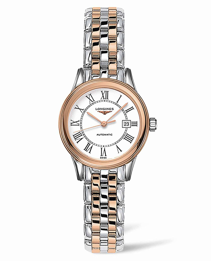 Часы Longines Flagship L4.374.3.91.7 — женские, белый