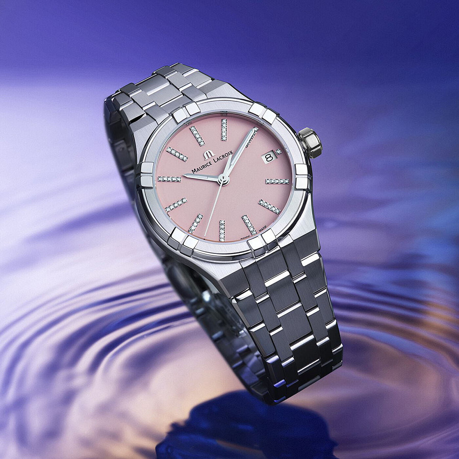 Часы Maurice Lacroix Aikon Quartz Colours Edition AI1106-SS002-550-1 — сталь, Швейцария