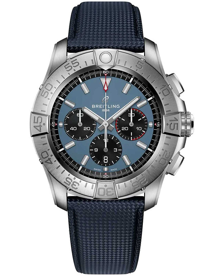 Часы Breitling Super Avenger B01 Chronograph 46 mm EB0148101C1X1 — мужские, синий