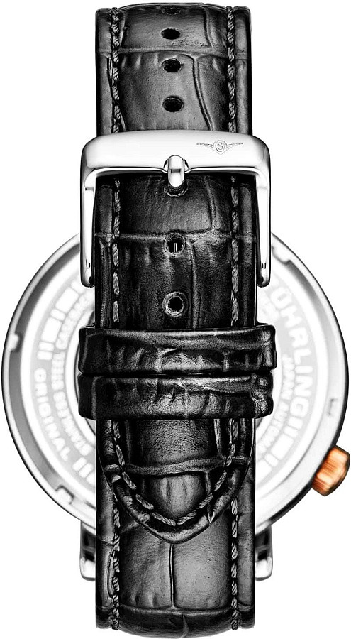 Часы Stuhrling Quasar 1021.01 — механические, металл сталь