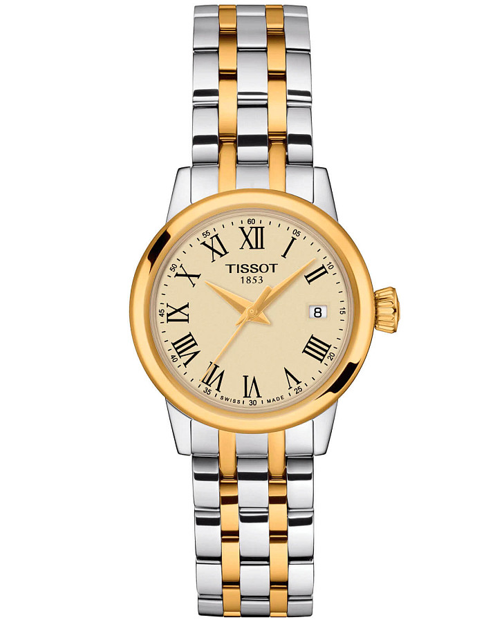 Часы Tissot Classic Dream Lady T129.210.22.263.00 — женские, золотой