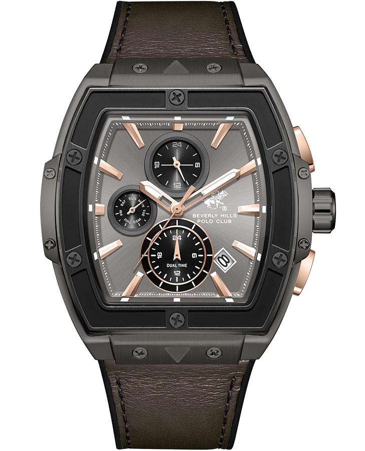 Часы Beverly Hills Polo Club BP3841X.062 — мужские, серый