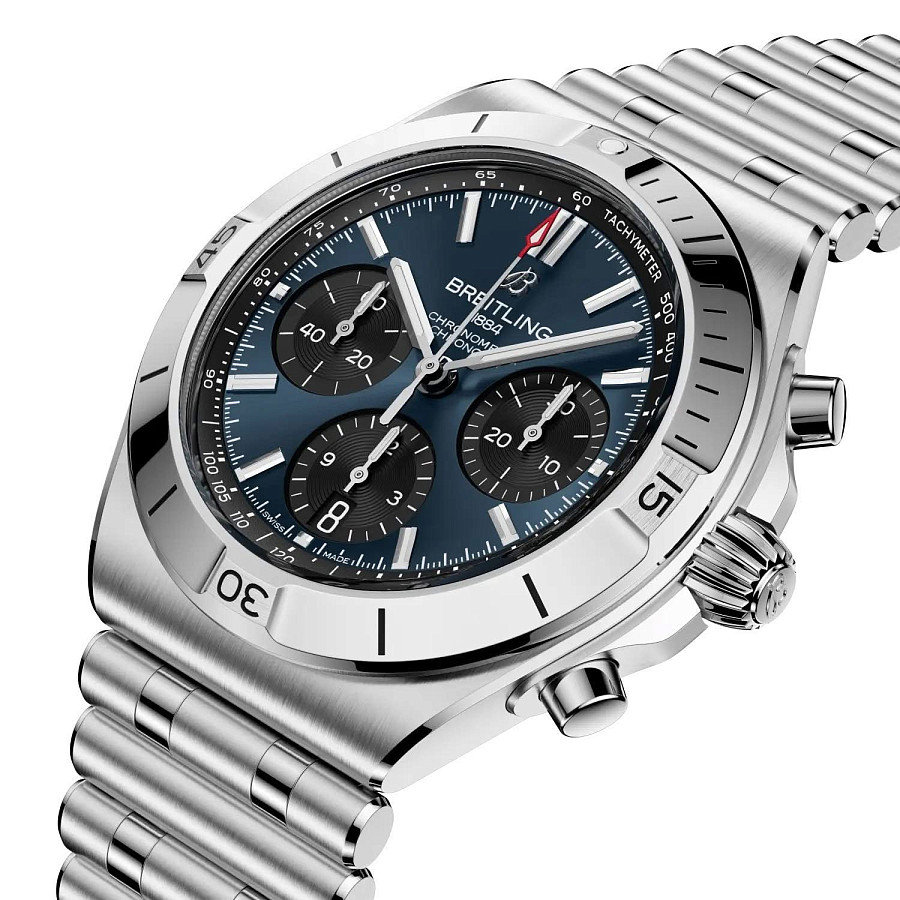 Часы Breitling Chronomat B01 Chronograph 42 AB0158101C1A1 — механические, сталь металл