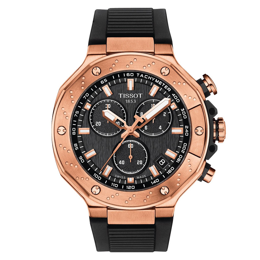 Часы Tissot T-Race Chronograph T141.417.37.051.00 — мужские, черный