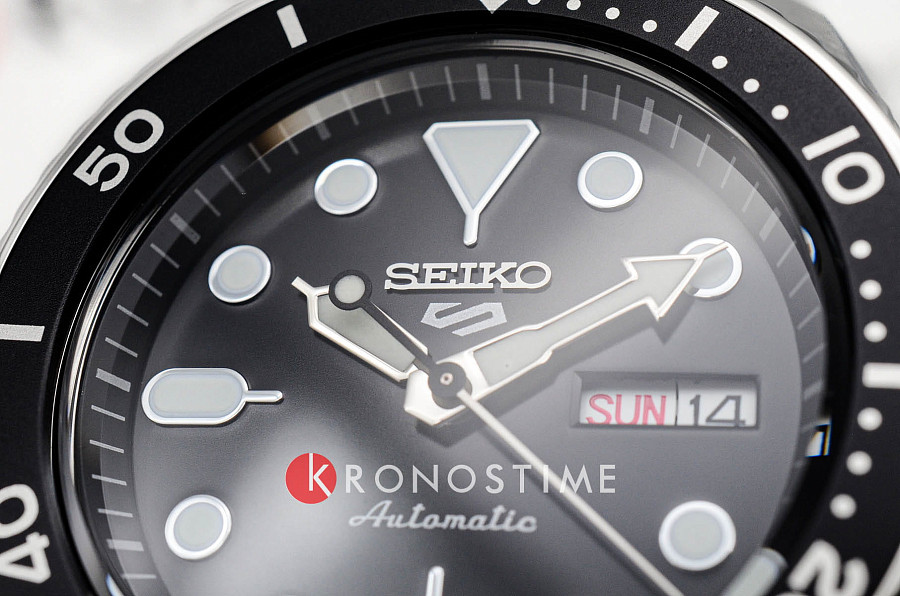 Часы Seiko 5 Sports SRPD55K2 — мужские, кожа + силикон