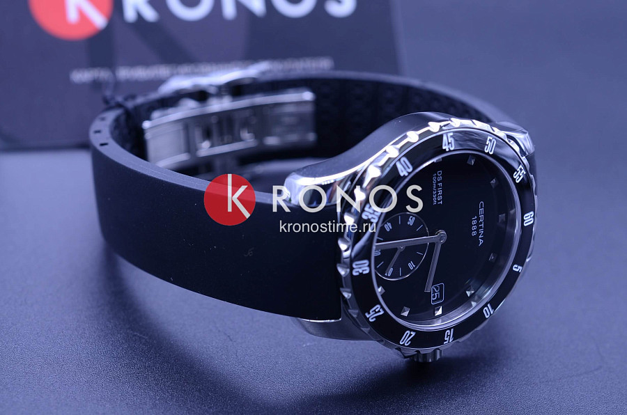 Часы Certina DS First C014.235.17.051.00 — кварцевые, металл сталь керамика