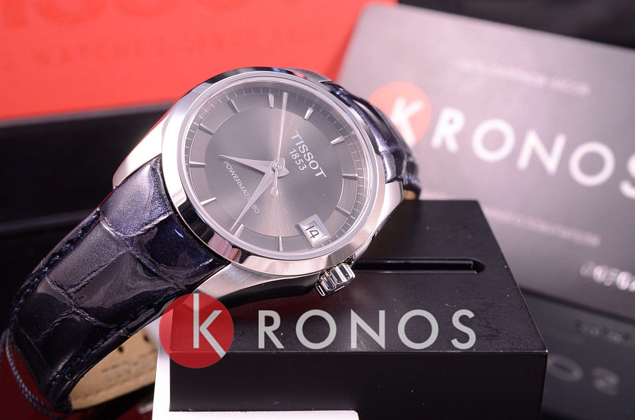 Часы Tissot Couturier Powermatic 80 Lady T035.207.16.061.00 — кожаный, женские