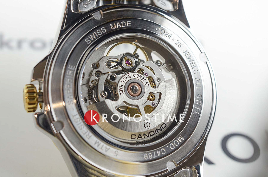 Часы Candino Automatic C4784/1 — мужские, нержавеющая сталь с ip-покрытием