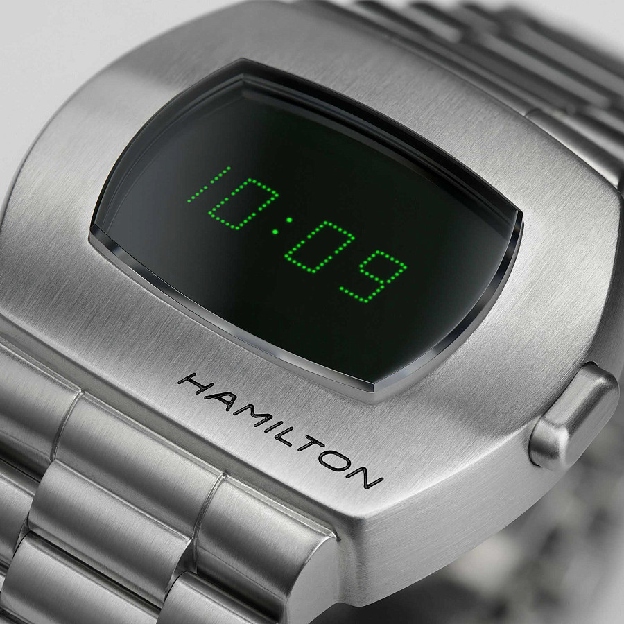 Часы Hamilton American Classic PSR Digital Quartz H52414131 — нержавеющая сталь, мужские