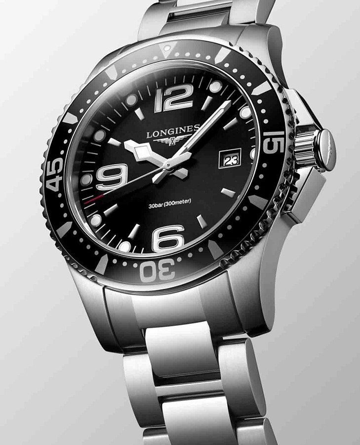 Часы Longines HydroConquest L3.730.4.56.6 — нержавеющая сталь, мужские