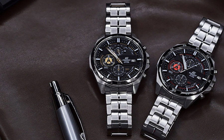 Часы Casio Edifice EFR-556D-1A — Япония, кварцевые