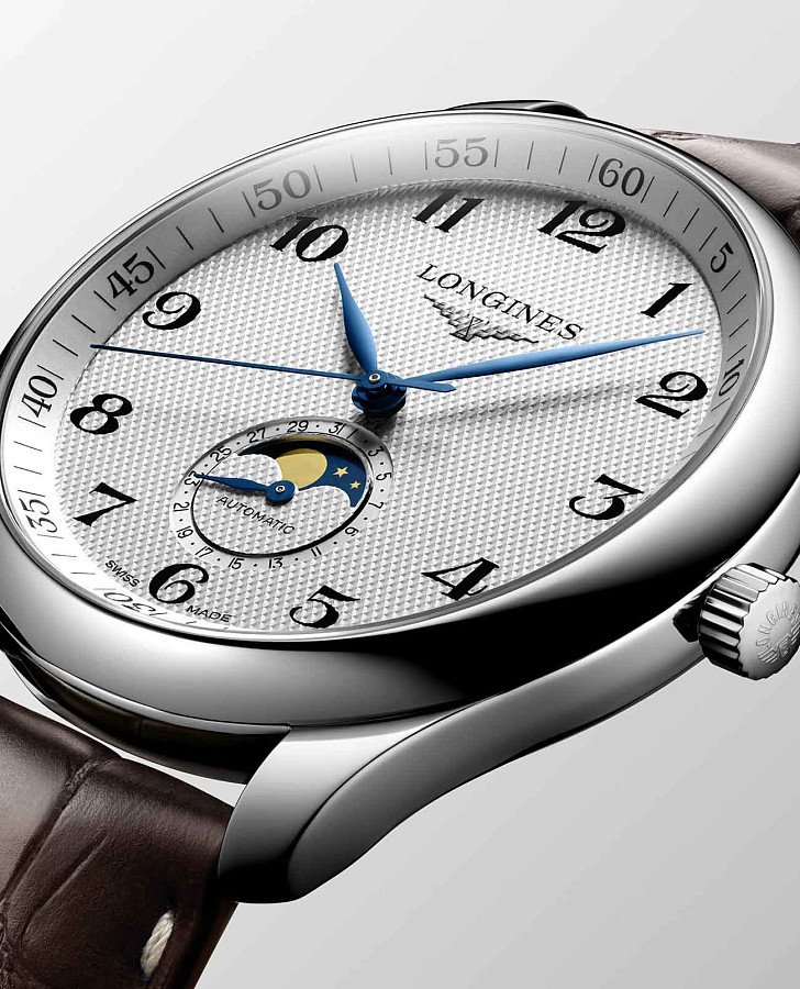 Часы Longines Master Collection L2.919.4.78.3 — мужские, коричневый