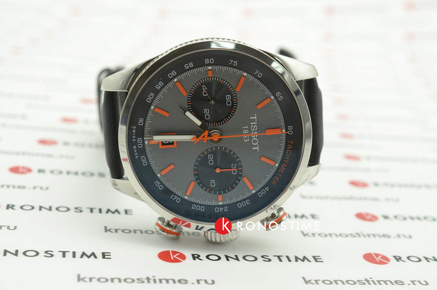 Часы Tissot Alpine On Board Automatic Chronograph T123.427.16.081.00 — кожаный, черный