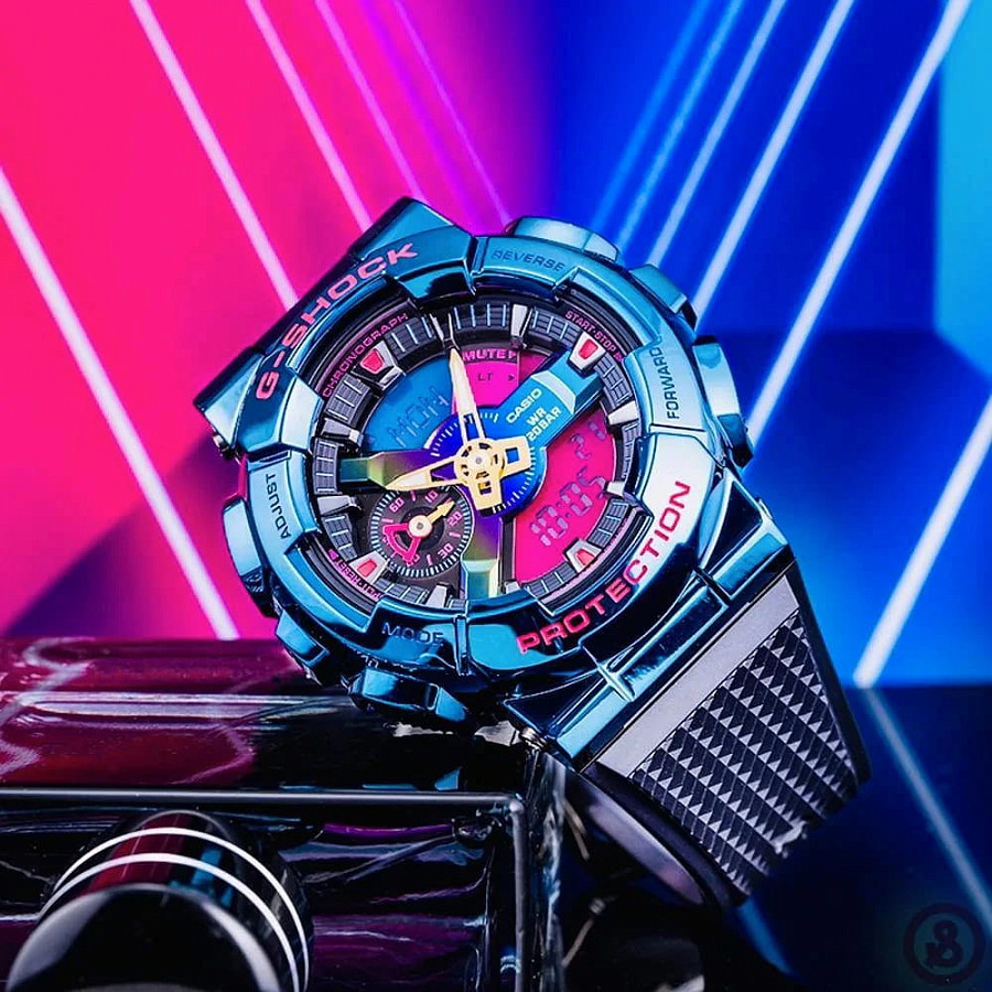 Часы Casio G-Shock GM-110SN-2A — пластик сталь