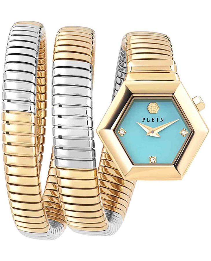 Часы Philipp Plein Snake Hexagon PWZAA0725 — женские, голубой