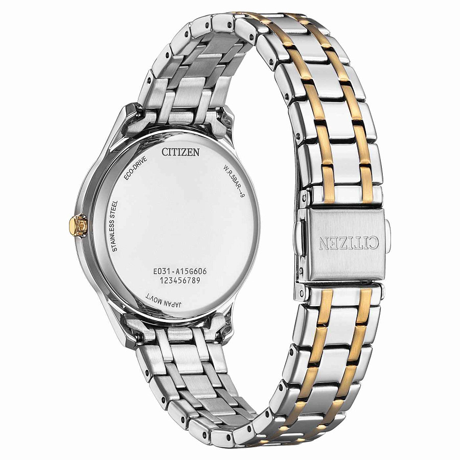 Часы Citizen Eco-Drive EM0416-78A — кварцевые, металл сталь
