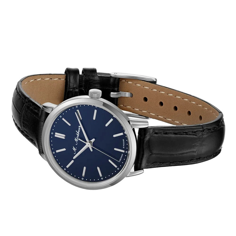 Часы Михаил Москвин Classic 6016L-3 — кварцевые, сталь металл