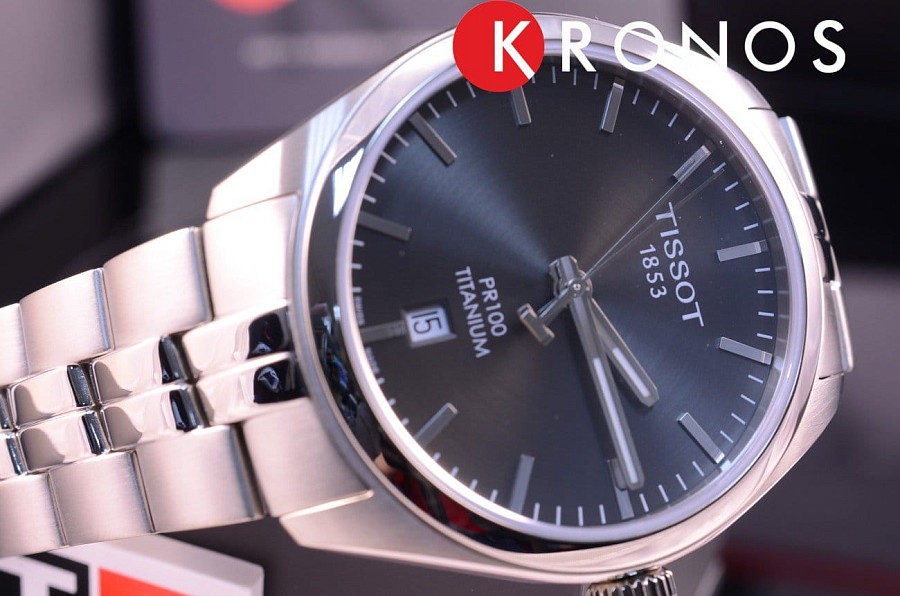 Часы Tissot PR 100 Titanium Quartz T101.410.44.061.00 — Швейцария, кварцевые