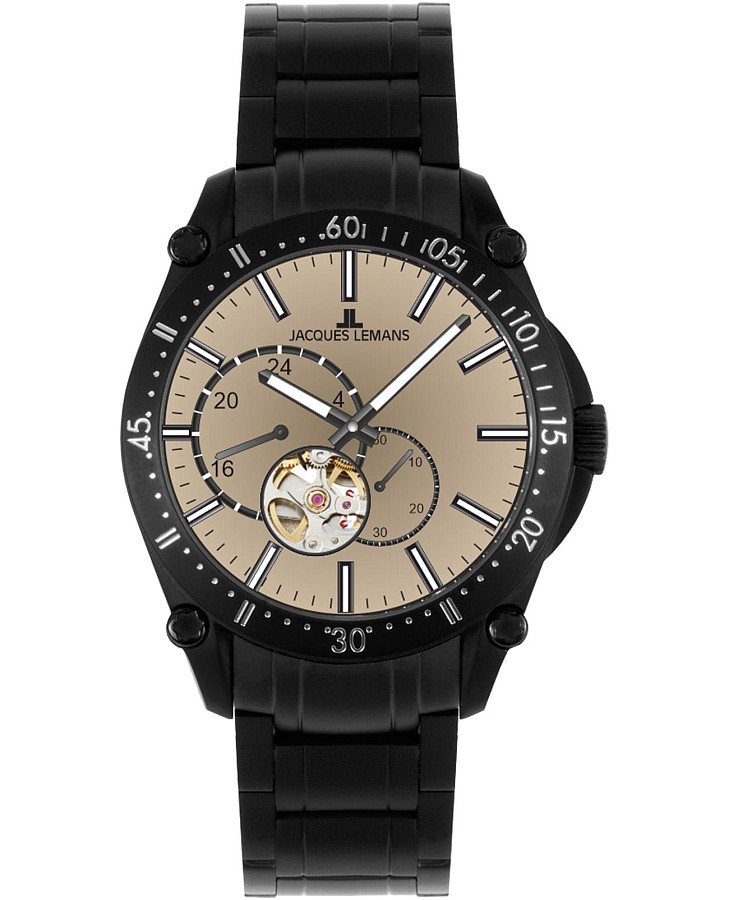 Часы Jacques Lemans Derby 1-2201J — мужские, бежевый
