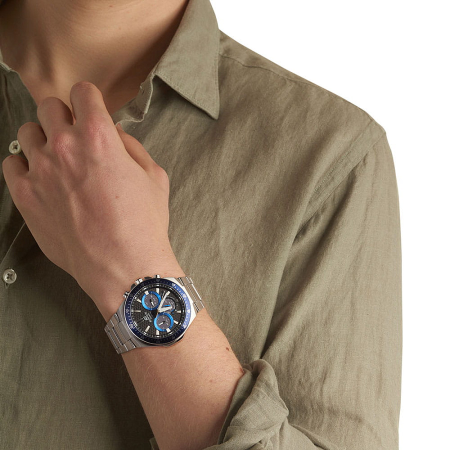 Часы Casio Edifice EFS-S600D-1A2V — кварцевые, сталь металл