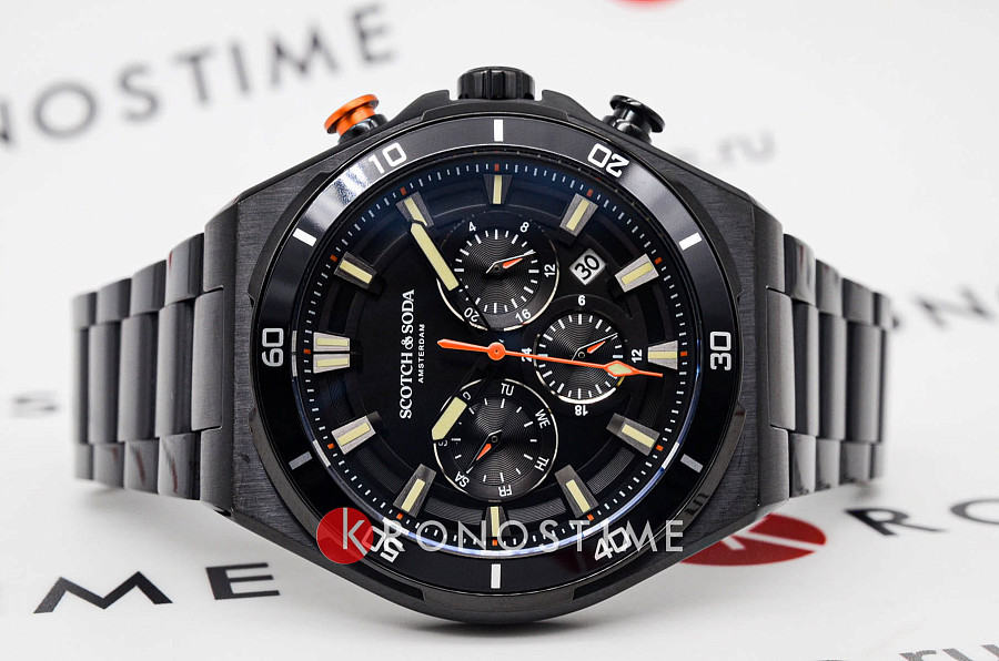Часы Scotch&Soda SSM.118E — кварцевые, металл сталь