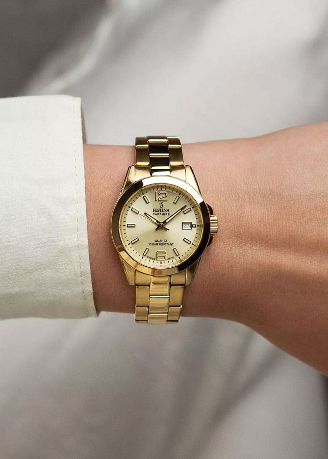Часы Festina Swiss Made F20050/2 — кварцевые, сталь металл